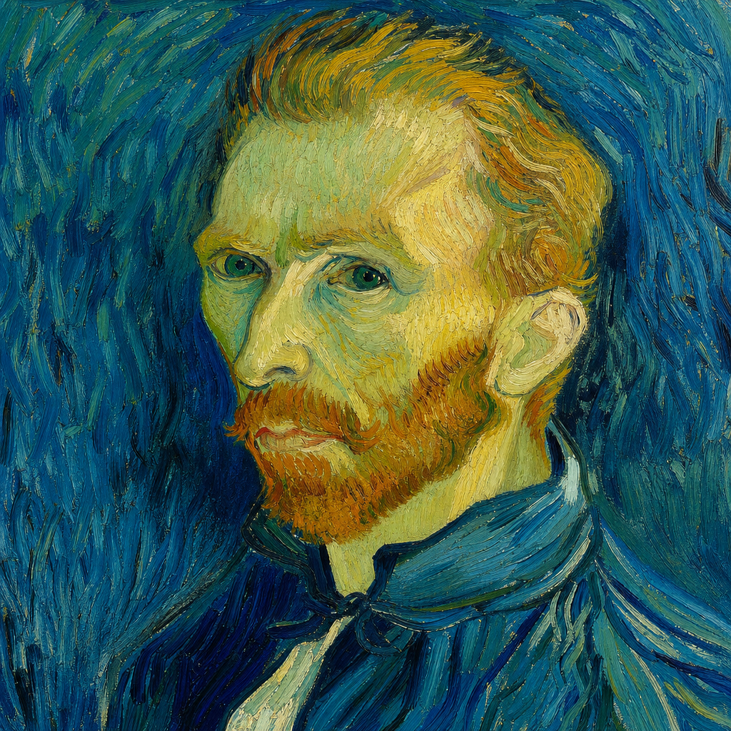 Van Gogh inspired self portrait
